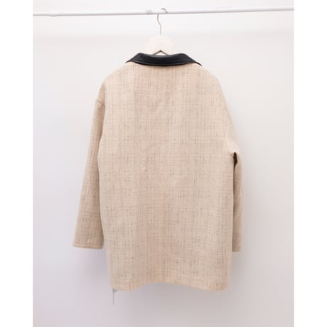 【Greed International グリードインターナショナル】KASURI Knot Slub Tweed Coat