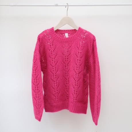【mieyamieya ミエヤミエヤ】mohair knit  (モヘアニット）