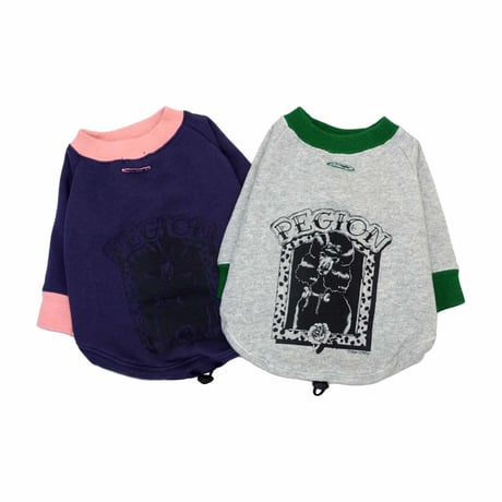 【PEGION/ペギオン】COOKIEBOY×PEGION POODLE dog parka  /クッキーボーイ×ペギオンパーカーgrey/navy