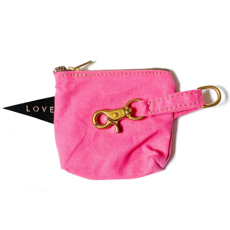 【Found My Animal /ファウンドマイアニマル】POOP BAG POUCH    (プープバッグ　BRIGHT PINK
