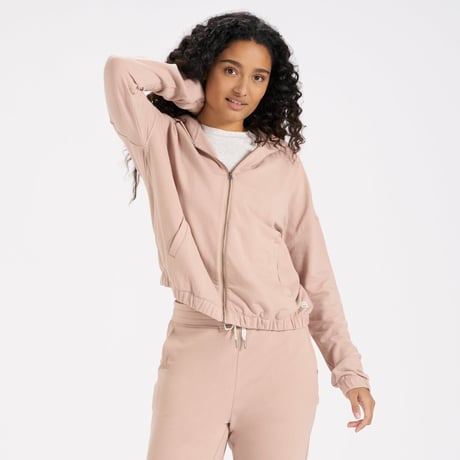 【vuori/ヴオリ】WOMENS Laguna Zip Hoodie  (ラグナジップフーディー)　VW256 -DOGWOOD