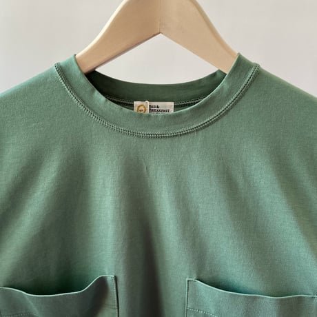 【quan別注】【Bed&Breakfast】Premium Cotton Tshirt in Lemon yellow/Olive