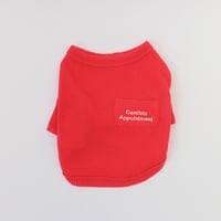 【DENTIST APPOINTMENT /デンティスト アポイントメント】Waffle Crop T-shirt /red