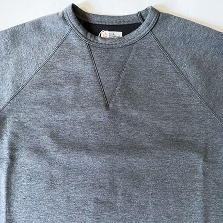 【Bed&Breakfast】　【quan別注】double air sweat (ダブルエアースウェット）BLACKMIX