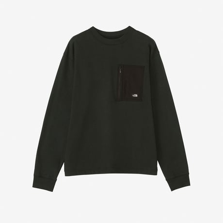 【The North Face】L/S Field Pocket Tee  (ロングスリーブフィールドポケットティー（レディース））ブラック(K)　NTW62330