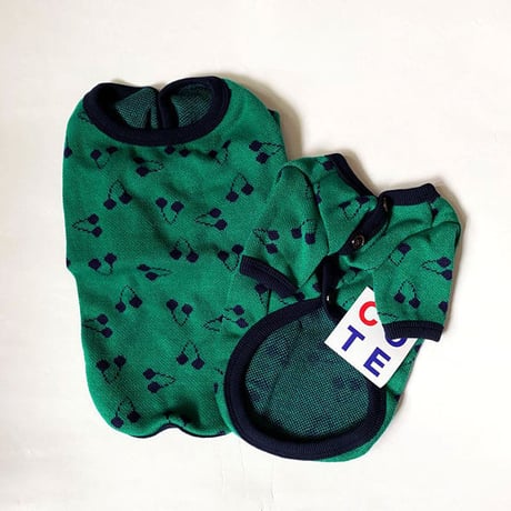 【cote a cote/コータ・コート】Cherry Cardigan (チェリーカーディガン）green