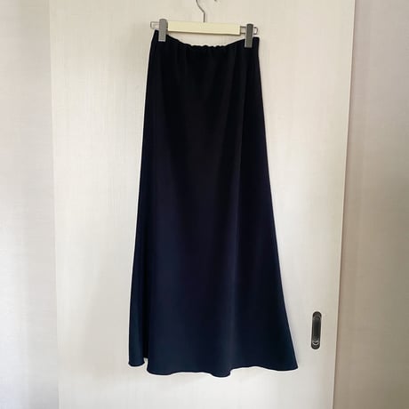 【Bed&Breakfast】Stretch Relax 2way Cloth Skirt in Black