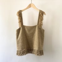 【Greed International グリードインターナショナル】 C/L Dobby Tweed Sleeveless Blouse in Other