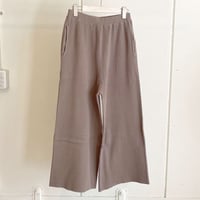 【siro de labonte シロ】lib pants (リブパンツ）ashbeige -R113107