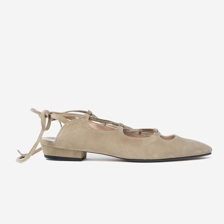 【Bed&BREAKFAST ベッド＆ブレイクファースト】LACEUP SANDALS-beige