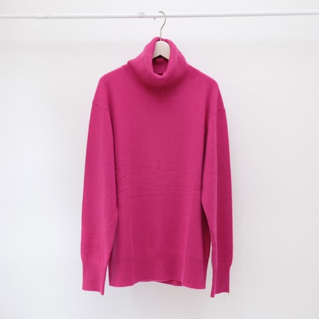 【mieyamieya ミエヤミエヤ】cashmere knit turtle (カシミヤニットタートル）  pink/yellow/moka/purple/