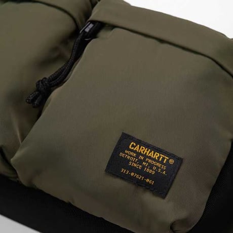【Carhartt WIP /カーハートウィップ】Military Hip Bag (ミリタリーヒップバッグ）I024-252 Cypress/ Black