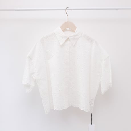 【HER.】コットンレースBOXシャツ<7062704>