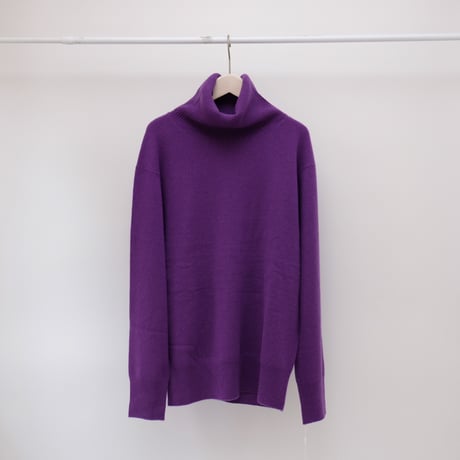 【mieyamieya ミエヤミエヤ】cashmere knit turtle (カシミヤニットタートル）  pink/yellow/moka/purple/