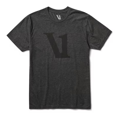 【vuori/ヴオリ】V1 LOGO TEE (V1ロゴティ)　V925 CHARCOAL HEATHER