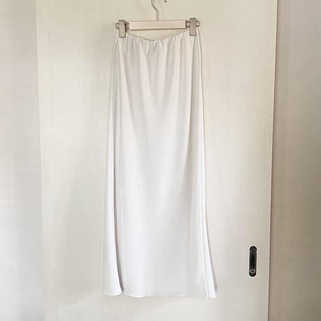 【Bed&Breakfast】Stretch Relax 2way Cloth Skirt in Off White