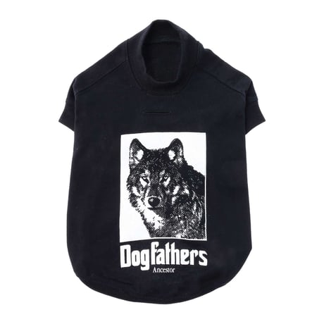 【HAINU ハイヌ】Dog Ancestors T-shirts for Dog  (ドッグアンセスターフォードッグ）black/grey