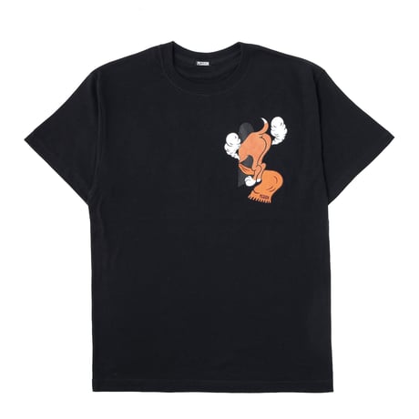 【HAINU ハイヌ】my base t-shirts   (マイベースティーシャツ）black/white