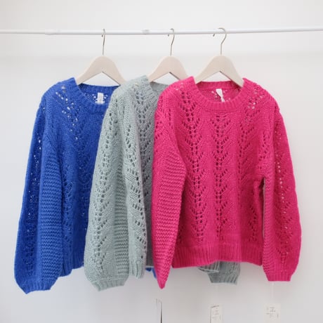 【mieyamieya ミエヤミエヤ】mohair knit  (モヘアニット）