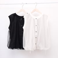 【siro de labonte シロ】 チュールドッキングバルーンベスト <R623201>