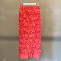 【Greed International グリードインターナショナル】 Plum blossom Shirring embroidery Skirt in Pink