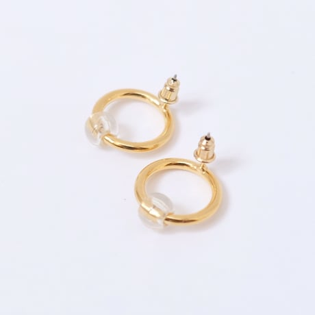 【Bijou R.I/ビジューアールアイ】Circle&Clear Pierce