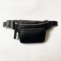 【Greed Internationalグリードインターナショナル】Leather Belt Bag in Black