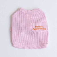 【DENTIST APPOINTMENT /デンティスト アポイントメント】Waffle Crop T-shirt /pink