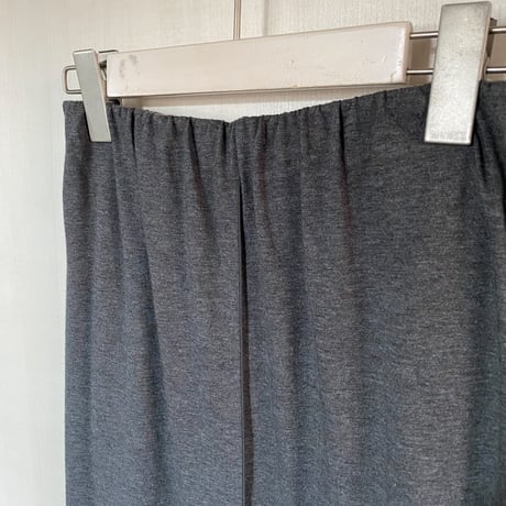 【Bed&Breakfast】Yak Cotton Jersey Reversible Skirt in Gray