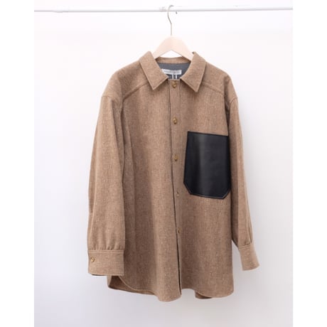 【Greed International グリードインターナショナル】KASURI Knot Slub Tweed Shirt