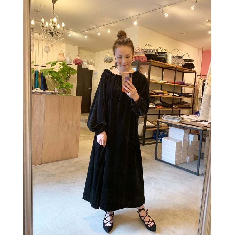 mieyamieya ミエヤミエヤ】Velor Onepiece(ベロアワンピース） in