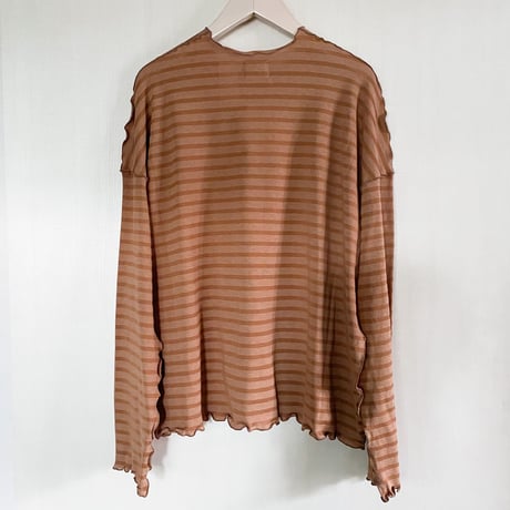 【Bed&Breakfast ベッド＆ブレイクファースト】Rencil Stripe Big Top in Brown Mix