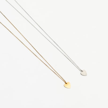 【Bijou R.I/ビジューアールアイ】Heart Plaate Necklace