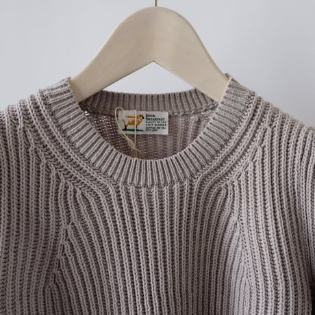 【Bed&Breakfast】Cotton Balloon Sweater in Gray