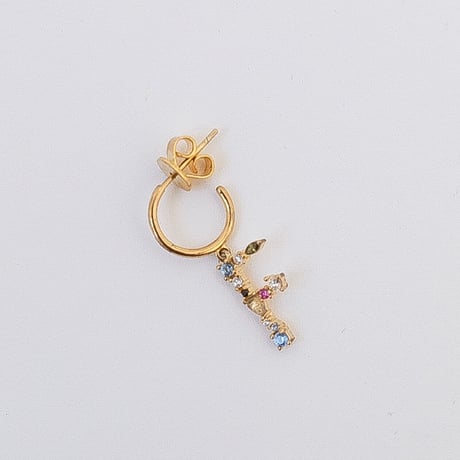 【PDPAOLA 】LETTER GOLD EARRINGS  (レターイヤリング）