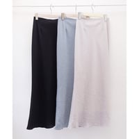 【Bed&Breakfast ベッド＆ブレイクファースト】 Textured Satin Biass Skirt