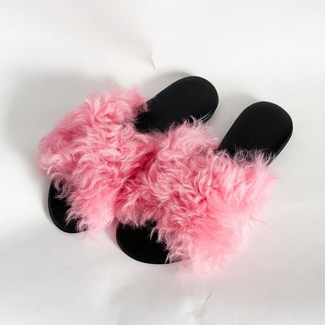 ＜MAURO de BARI（マウロ デ バーリ＞フェイクファーサンダル MAURO de BARI - 【MAURO de BARI】マウロディバリ フェイク