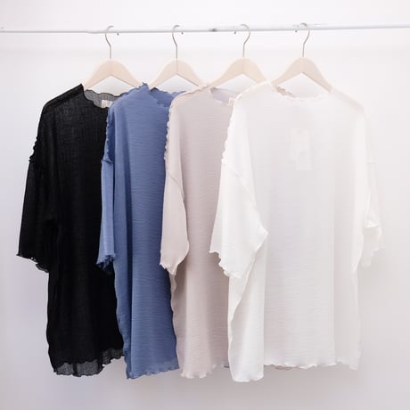 【Bed&Breakfast ベッド＆ブレイクファースト】Sheer Crepe Big Tee