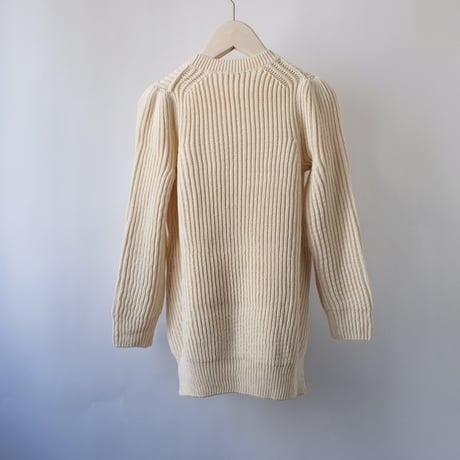 【Bed&Breakfast ベッド＆ブレイクファースト】Cotton Balloon Sweater in Off White