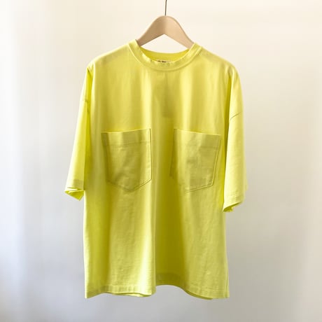 【quan別注】【Bed&Breakfast】Premium Cotton Tshirt in Lemon yellow/Olive
