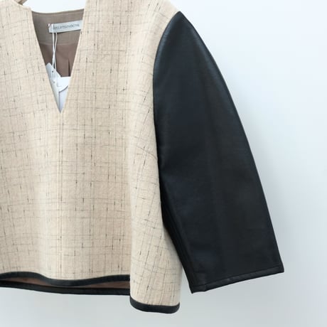 【Greed International グリードインターナショナル】KASURI Knot Slub Tweed Blouse