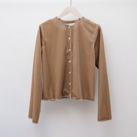【Greed International グリードインターナショナル】 Chantique Velour Cardigan in Bege
