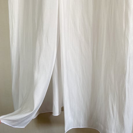 【Bed&Breakfast ベッド＆ブレイクファースト】Tumbler Finishing Satin Tee Dress in Off White