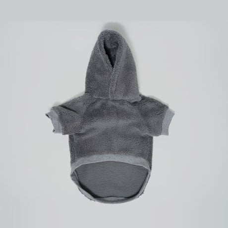 【DOGGY BRO /ドギーブロ】NUKUMORI DOG HOODIE  (ボアフーディー）GREY S/Mサイズ