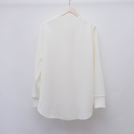 【Bed&Breakfast ベッド＆ブレイクファースト】Back Satin Dry Georgette Blouse