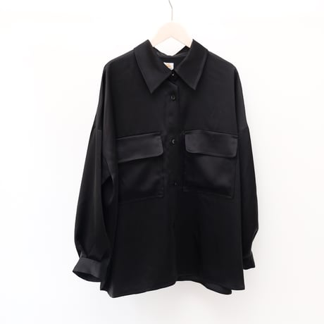 【Bed&Breakfast ベッド＆ブレイクファースト】 Satin LRM Shirt