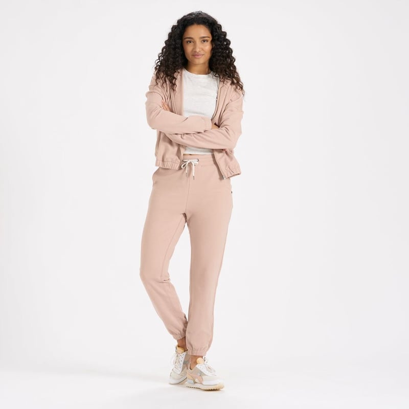 Vuori ヴィオリ ベージュピンクラグナラウンジパンツスウェット上下セットXS vuori/ヴオリ】WOMENS Laguna Zip Hoodie (ラグナジップフーデ