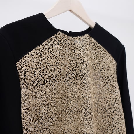 【Greed International グリードインターナショナル】Star Embroidery Tule Blouse