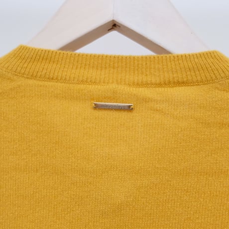 【mieyamieya ミエヤミエヤ】cashmere knit cardigan (カシミヤニットカーディガン）purple/beige/chacol/blue/yellow/black