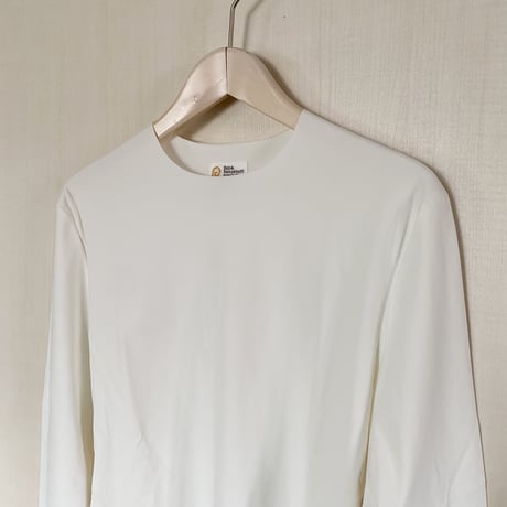 【Bed&Breakfast】Stretch Fit Base Long Sleeve Tee in Off White